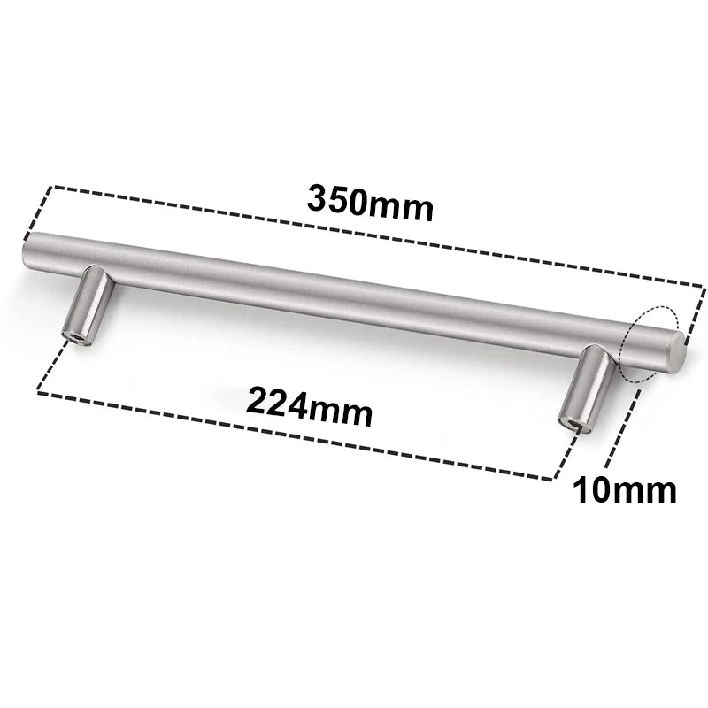 Kitchen Handles Stainless Steel T-Bar Straight