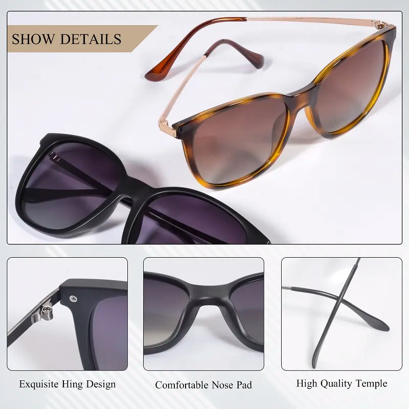 Crixalis sunglasses for women polarized classic anti glare driving sun glasses for men luxury brand designer shades