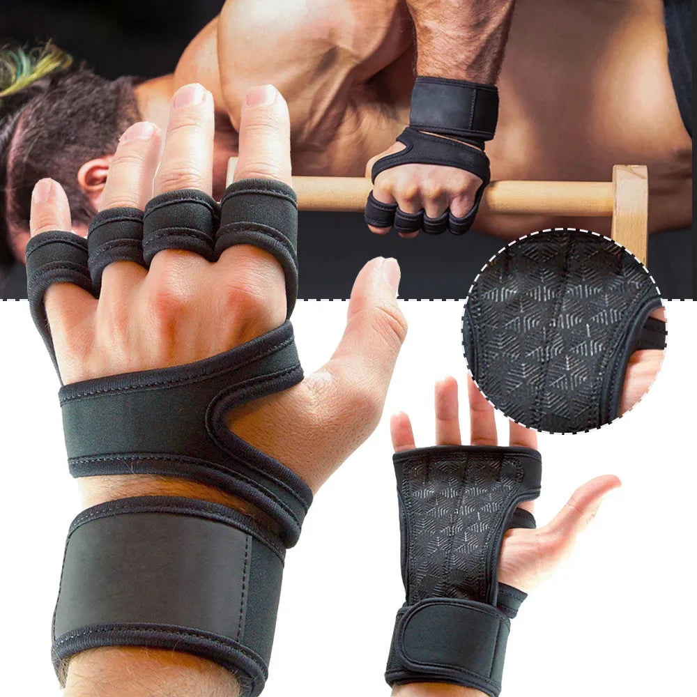 1 pairs weightlifting training gloves for men & women Fitness Sports bodybuilding Gymnastics hand and wrist protector