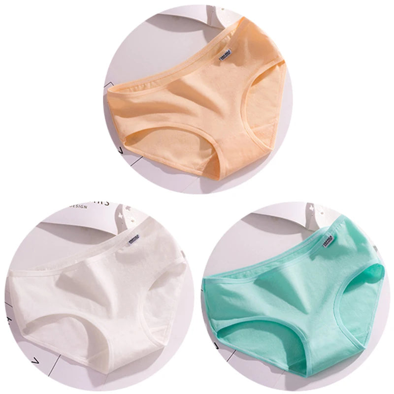 3Pcs Underwear Womens Comfortable High-quality Cotton