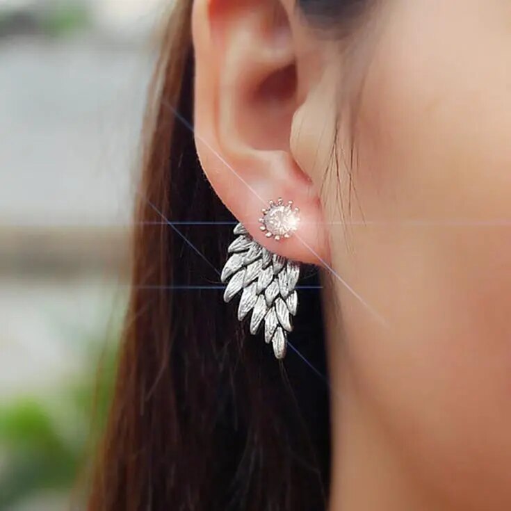 2023 new crystal flower earrings for women fashion jewelry rhinestones earrings