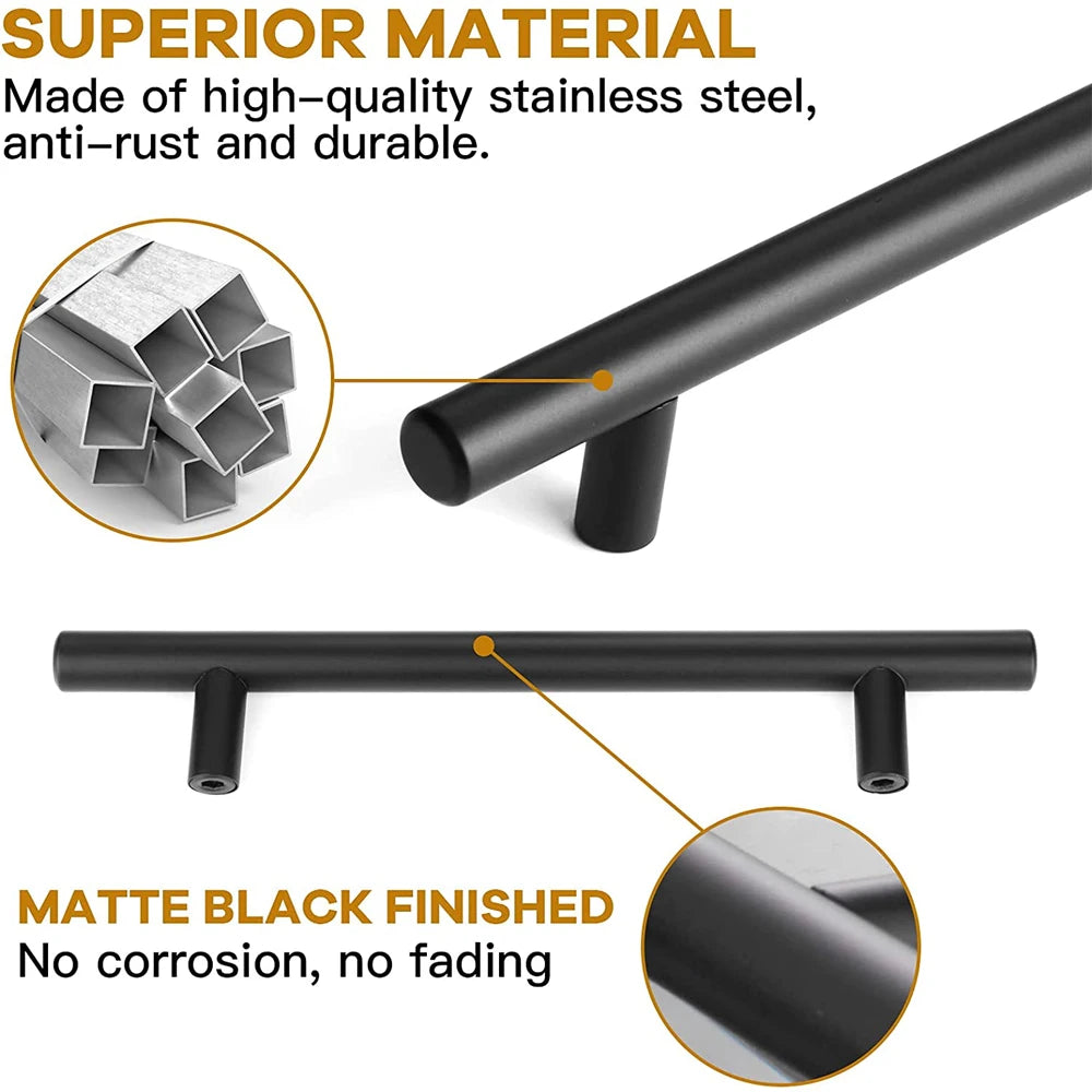 Kitchen Handles Stainless Steel T-Bar Straight