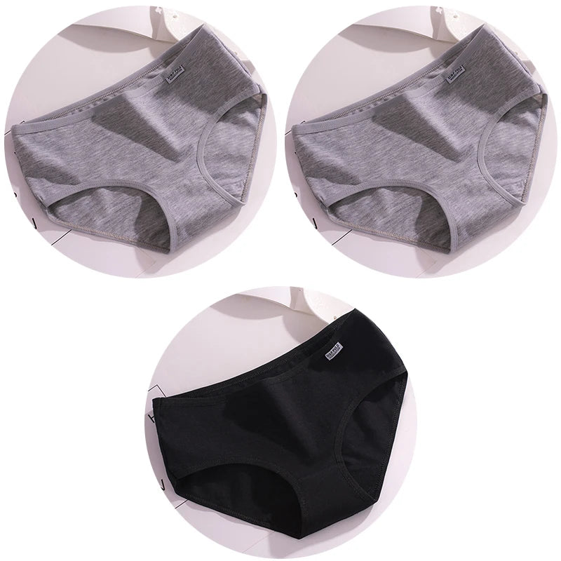 3Pcs Underwear Womens Comfortable High-quality Cotton