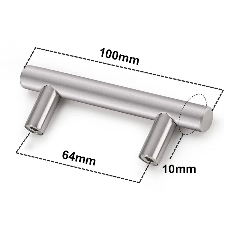 Kitchen Handles Stainless Steel T-Bar Straight