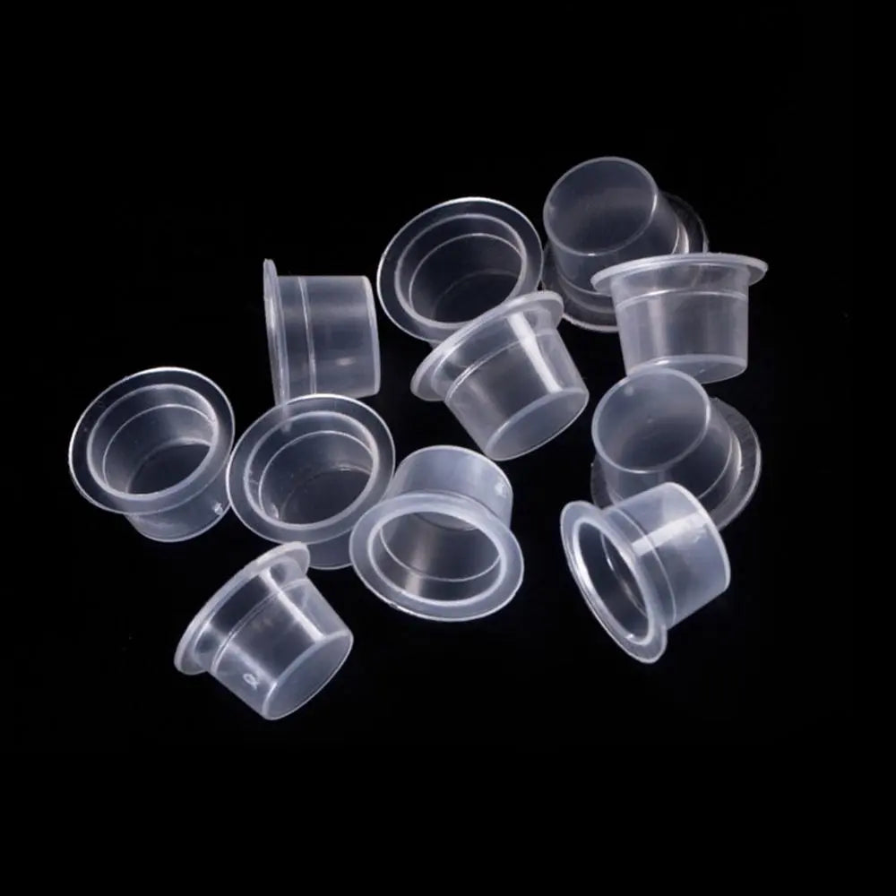 100 pcs S/M/L Plastic Disposable Microblading Tattoo Ink Cups