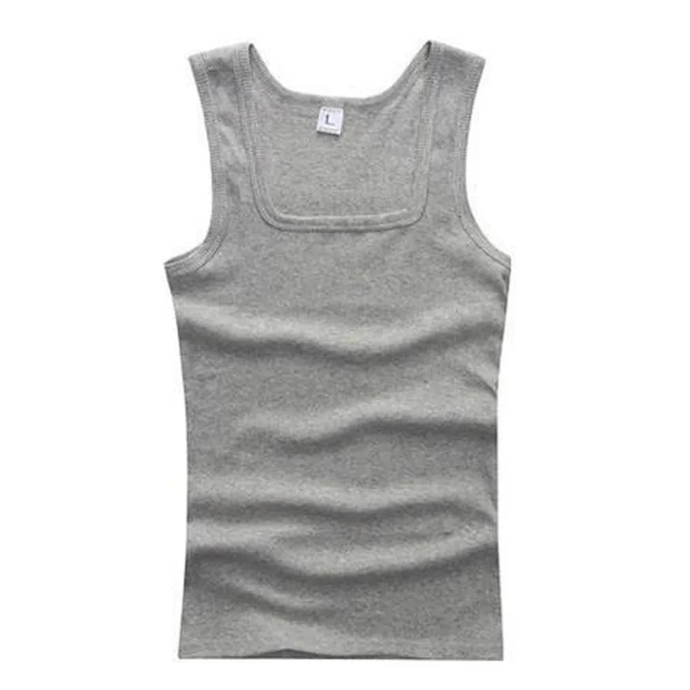 Men Clothing Tank Tops Black White Gray Singlets Sleeveless Fitness Men Vest Casual Bodybuilding Vest New