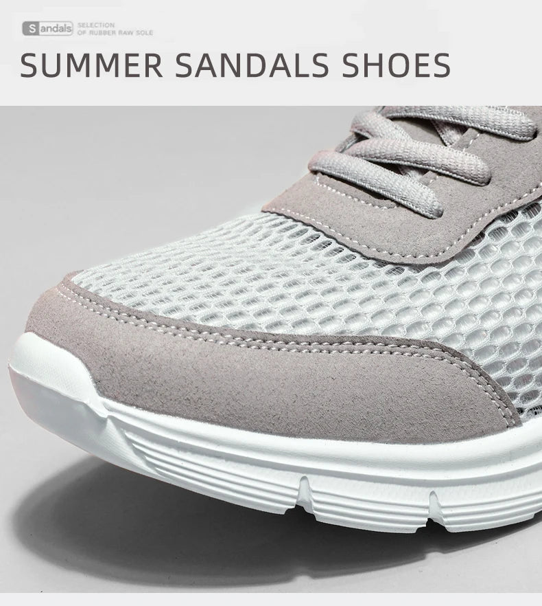 Men's Soft Shoes Without Heels Lightweight Mesh Casual Shoes Men's Sneakers