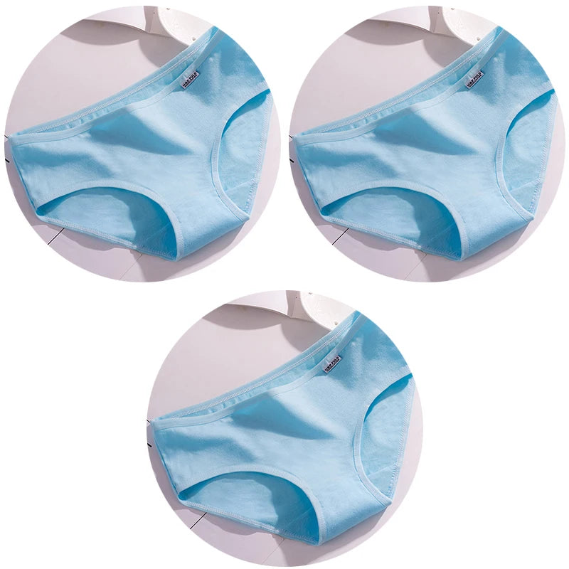 3Pcs Underwear Womens Comfortable High-quality Cotton