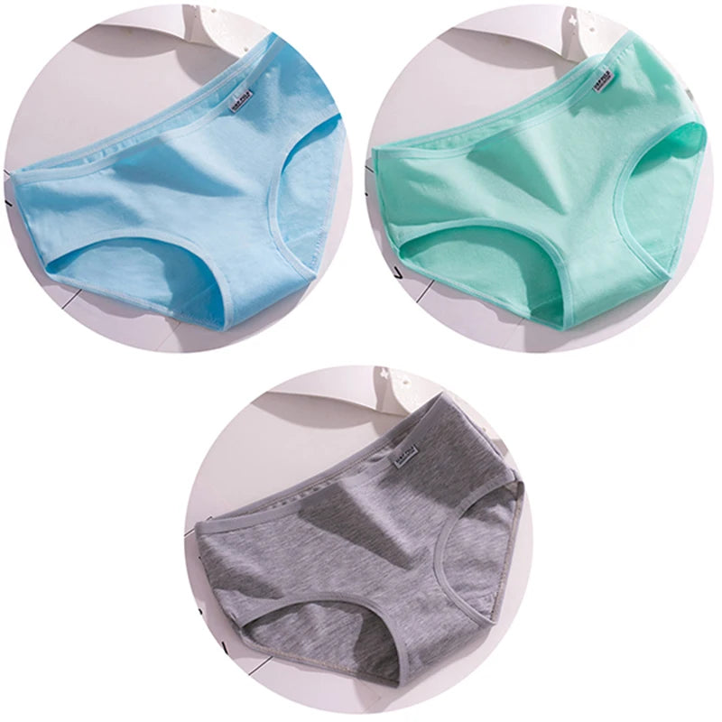 3Pcs Underwear Womens Comfortable High-quality Cotton