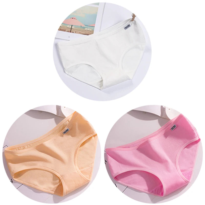 3Pcs Underwear Womens Comfortable High-quality Cotton