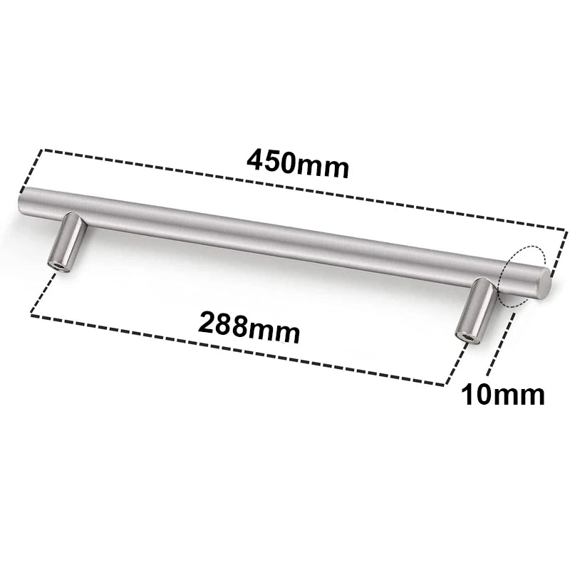 Kitchen Handles Stainless Steel T-Bar Straight