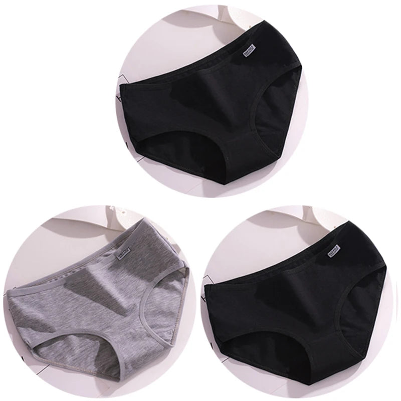 3Pcs Underwear Womens Comfortable High-quality Cotton