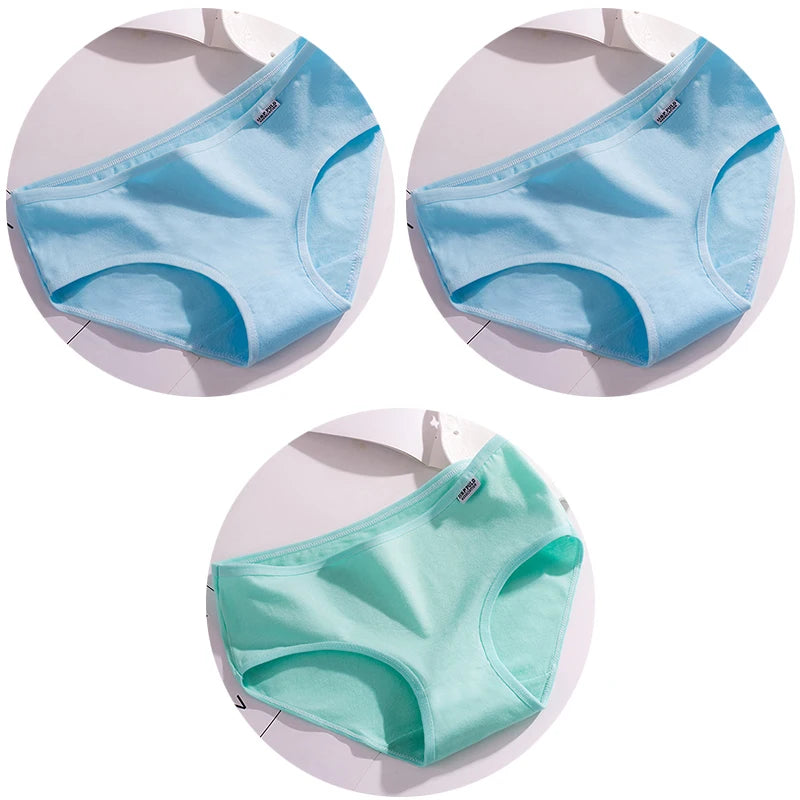 3Pcs Underwear Womens Comfortable High-quality Cotton