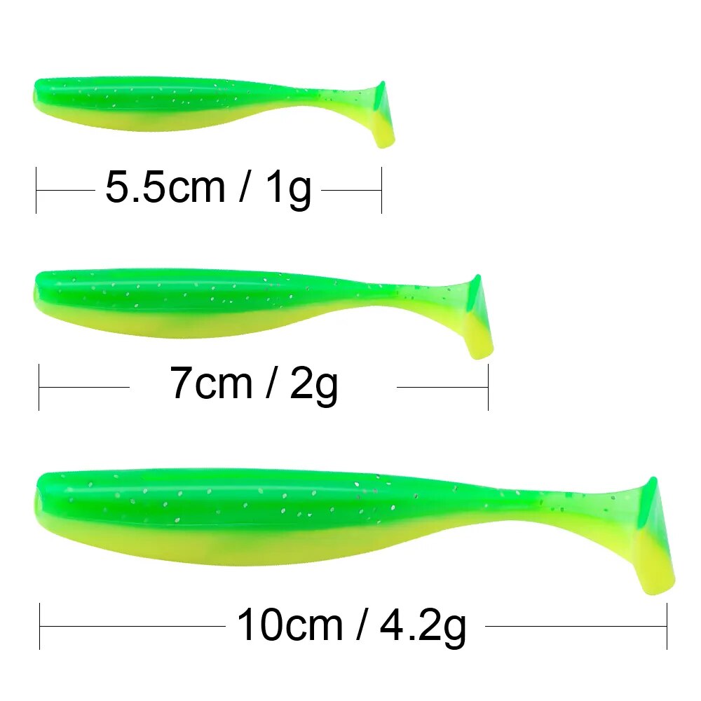 10pcs/Lot Soft Lures Silicone Bait Goods For Fishing Sea Fishing