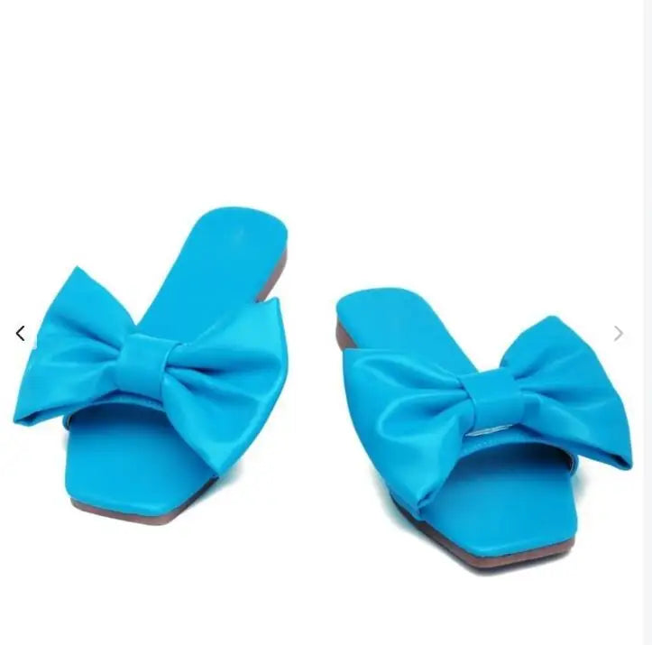 outdoor flat leather bow non-slip beach