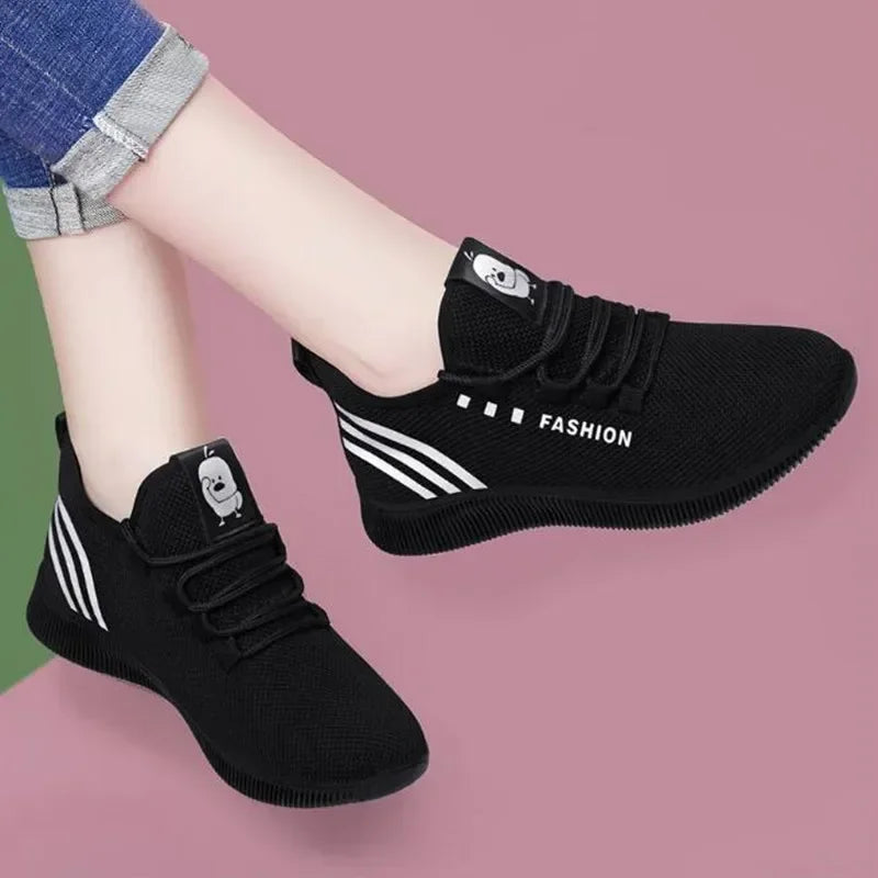 Women Casual Sports Shoes Breathable Mesh Platform