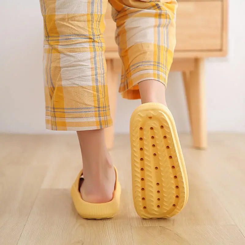 Thick Platform Slippers For Soft Home Women