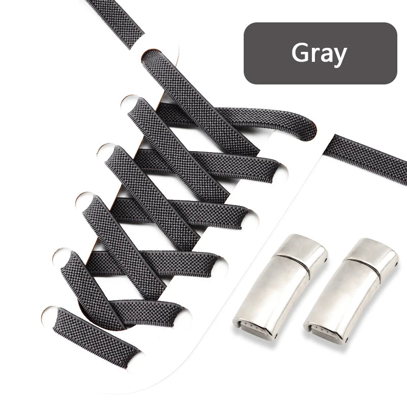 Magnetic Shoe Laces Elastic for Sneakers Woman, Men, Children.