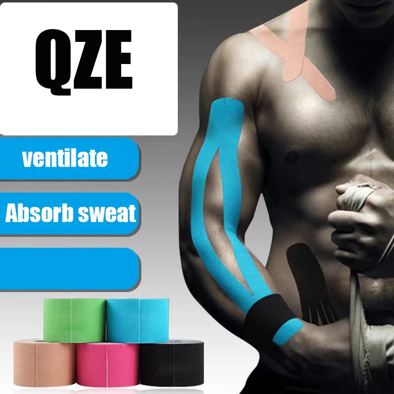 5M Kinesiology Tape – Waterproof Athletic Muscle Support & Pain Relief