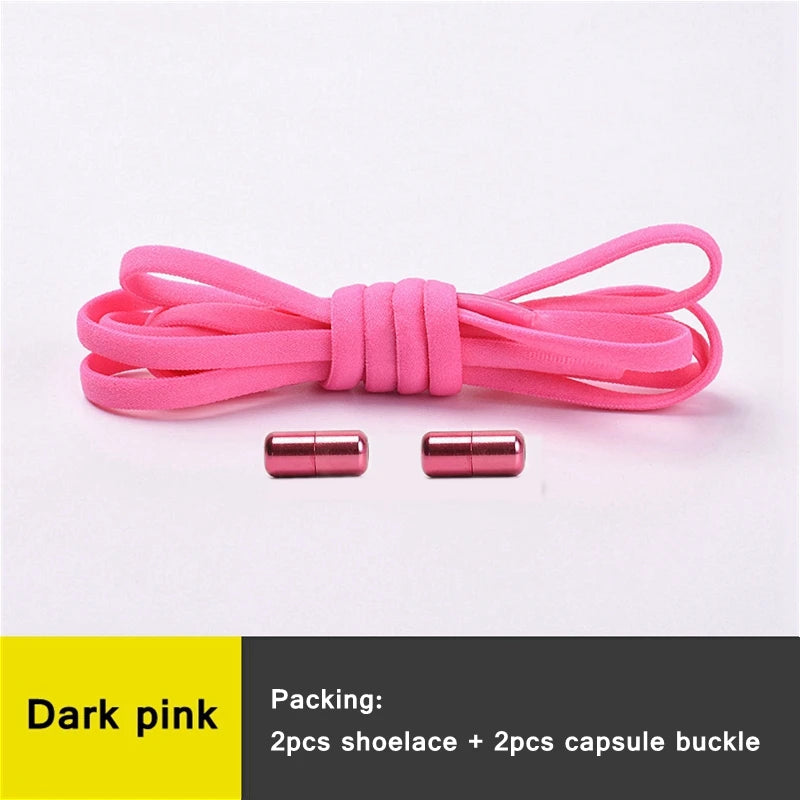 Shoe Laces Round Color Metal Lock