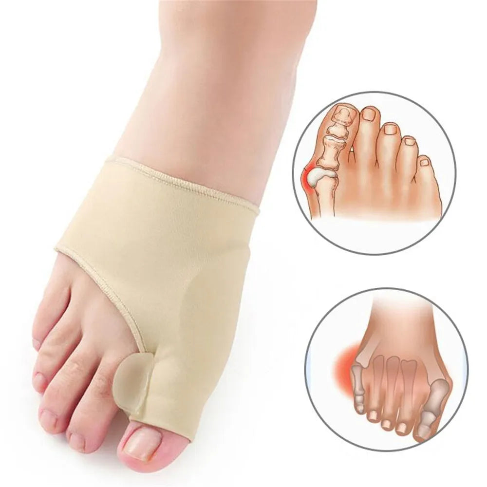 Pair Toe Spacer Finger Corrector for Orthopedic Pain Relief