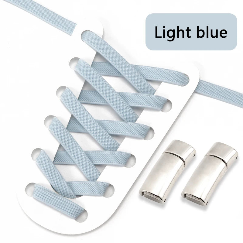 Magnetic Shoe Laces Elastic for Sneakers Woman, Men, Children.