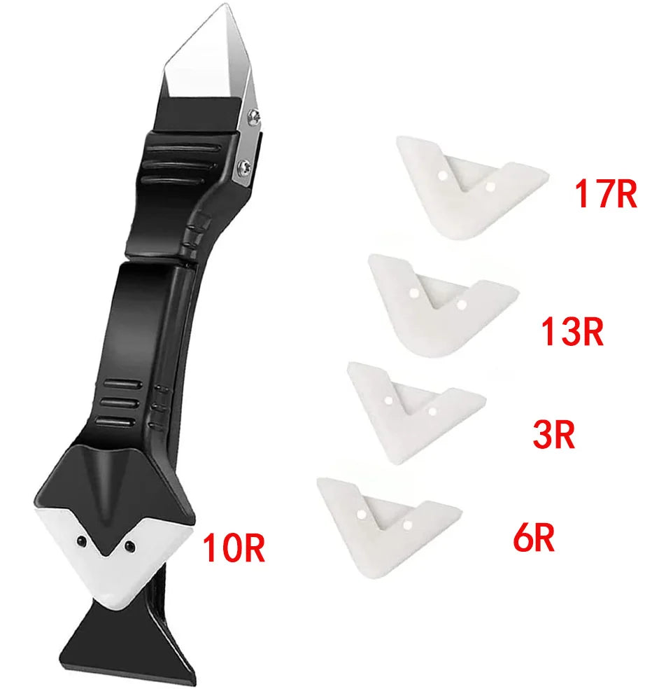 5in1 Multi function Silicone Scraper Glue Remover Knife Angle Tool