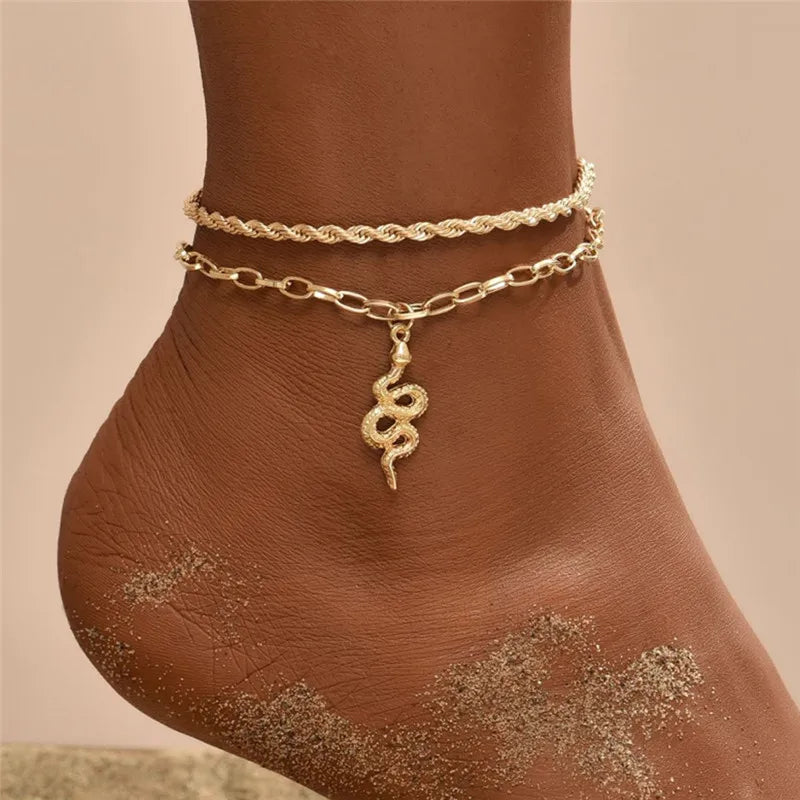 Modyle Heart Anklet for Women – Simple Fashion Ankle Bracelet Jewelry