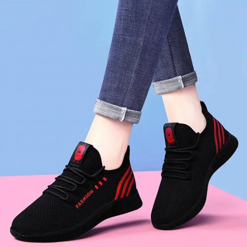 Women Casual Sports Shoes Breathable Mesh Platform