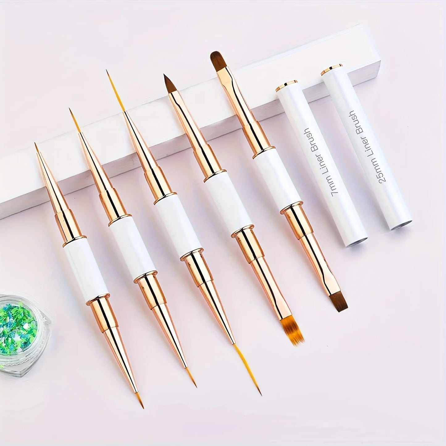 5Pcs Dual-Ended Nail Art Brush Pen Set