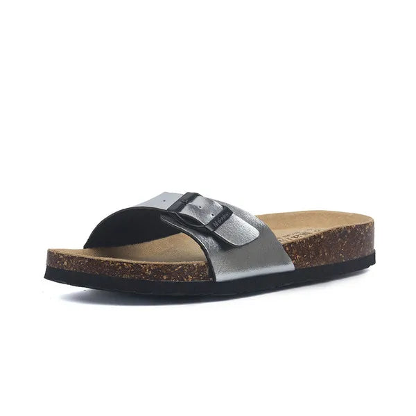 korean style couple cork sandals women beach sandals ladies summer soft microfiber leather