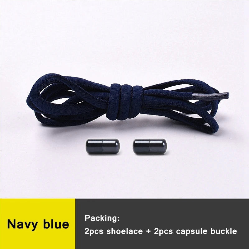 Shoe Laces Round Color Metal Lock