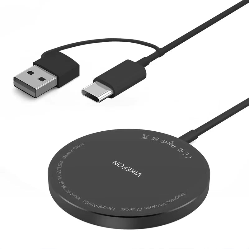 100W MagSafe Magnetic Wireless Charger Pad USB-C Fast Charging Dock for iPhone 12–16 Pro Max