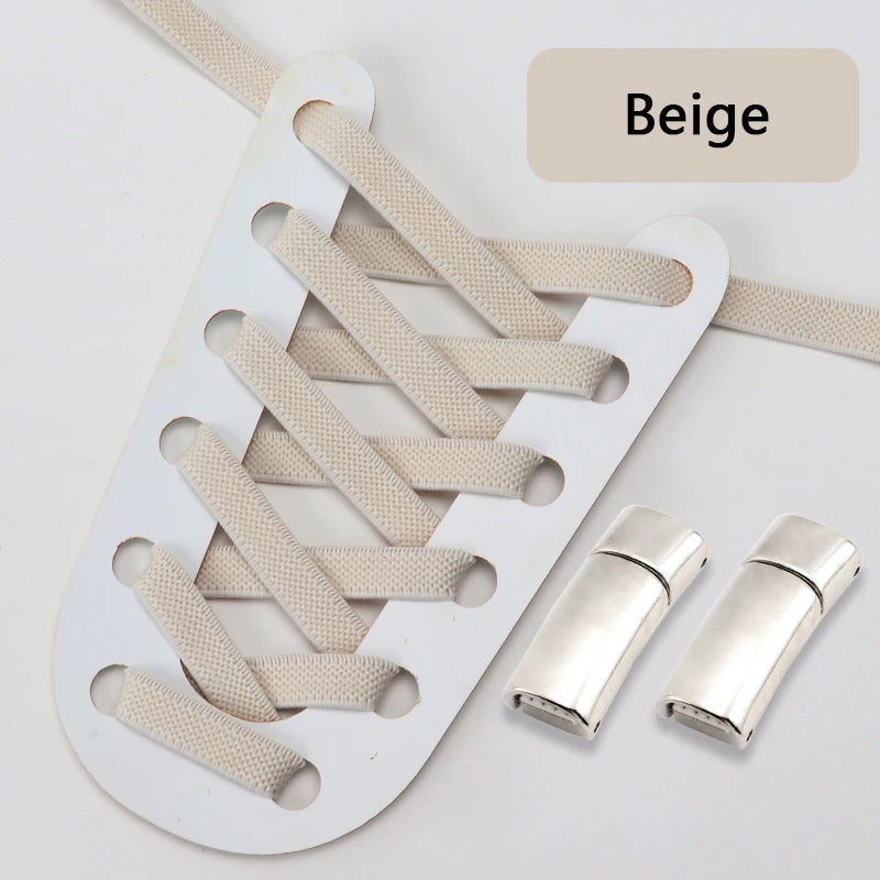 Magnetic Shoe Laces Elastic for Sneakers Woman, Men, Children.