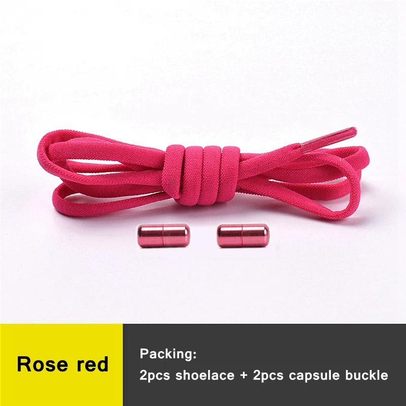 Shoe Laces Round Color Metal Lock