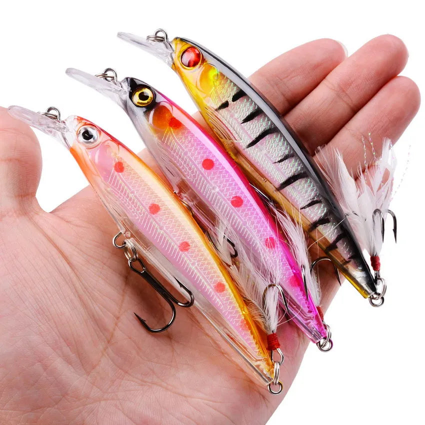 1pc Laser Fish Fishing Lure Wobbler Japan Hard Bait Swim