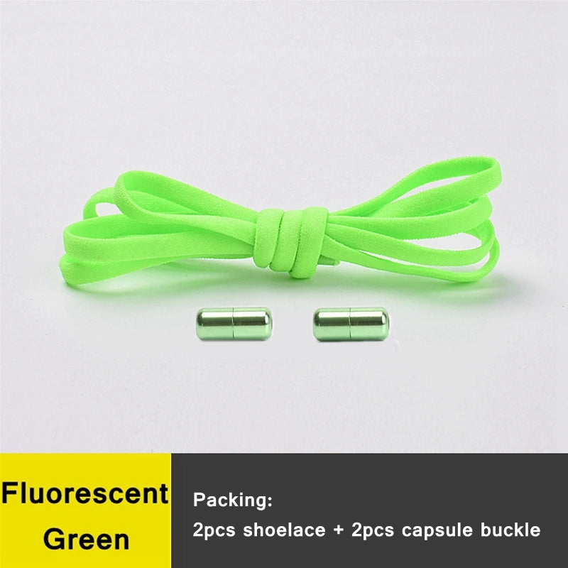 Shoe Laces Round Color Metal Lock