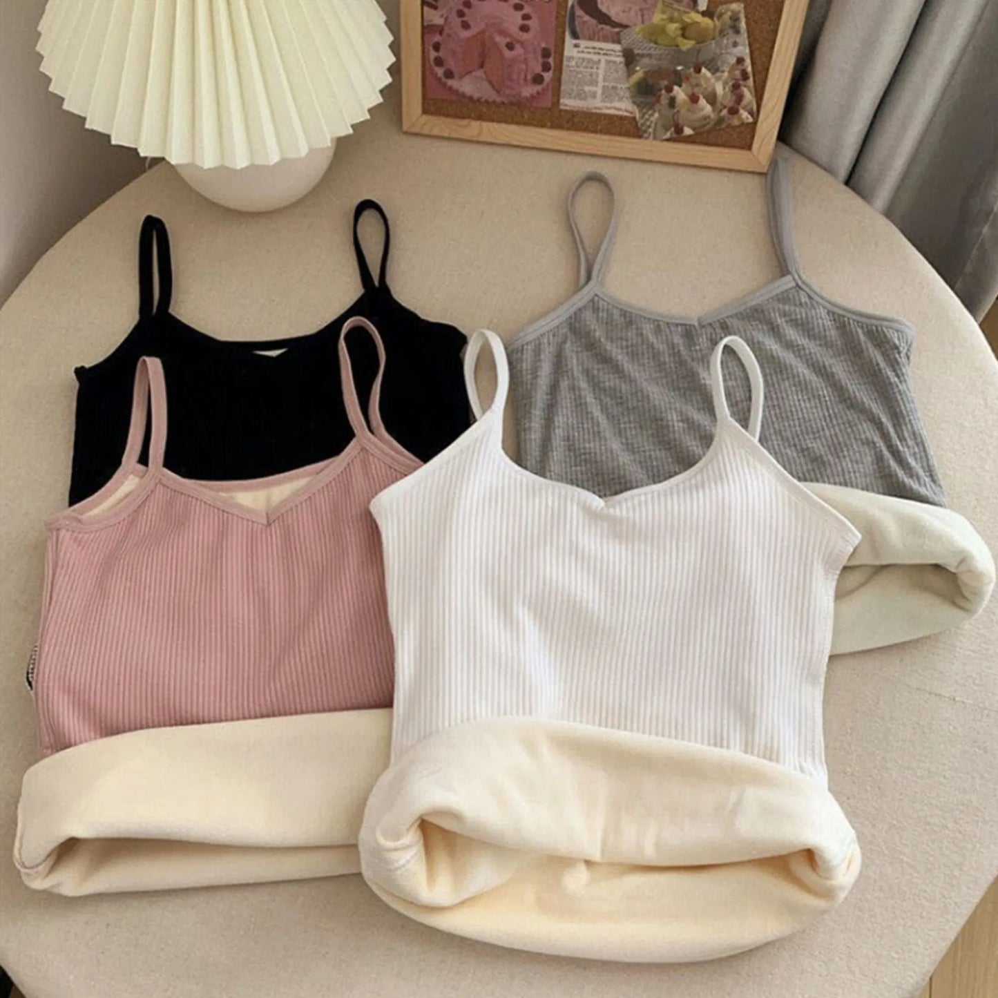Winter velvet thickened women's shirt solid color warm thermal cellular clothing