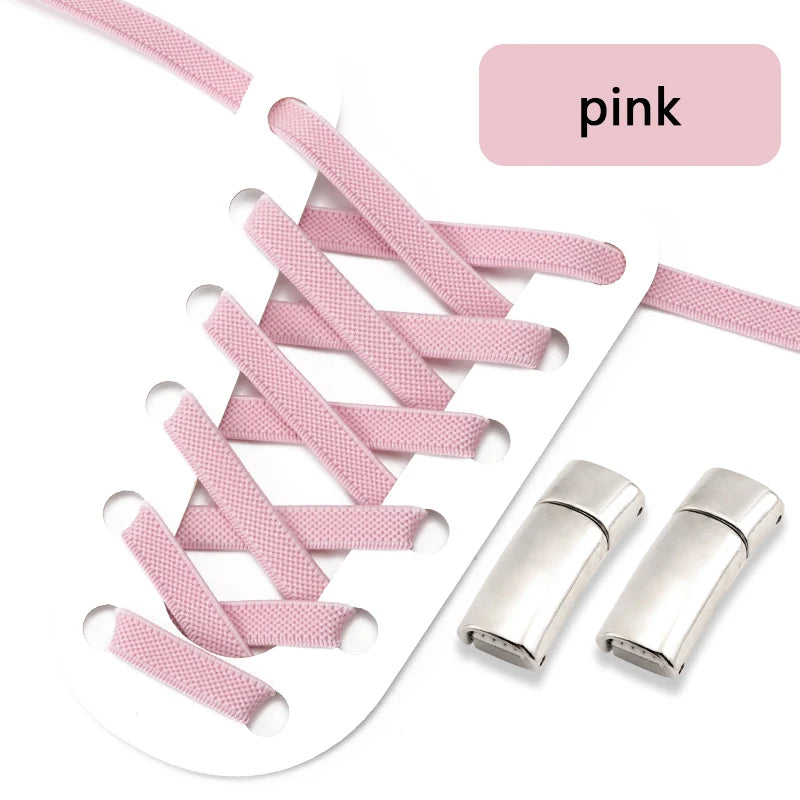 Magnetic Shoe Laces Elastic for Sneakers Woman, Men, Children.