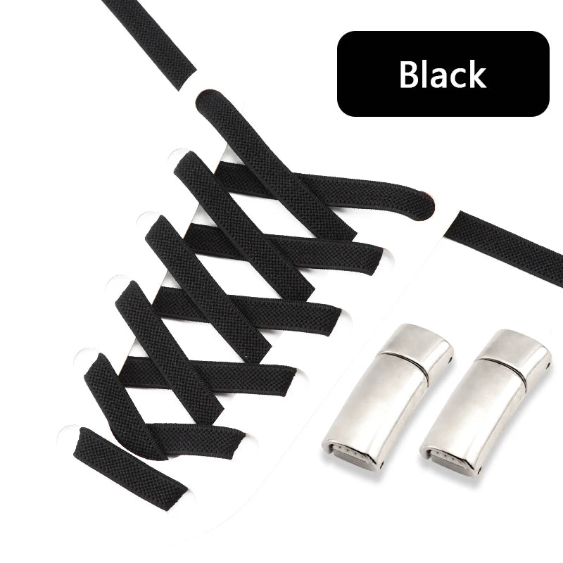 Magnetic Shoe Laces Elastic for Sneakers Woman, Men, Children.
