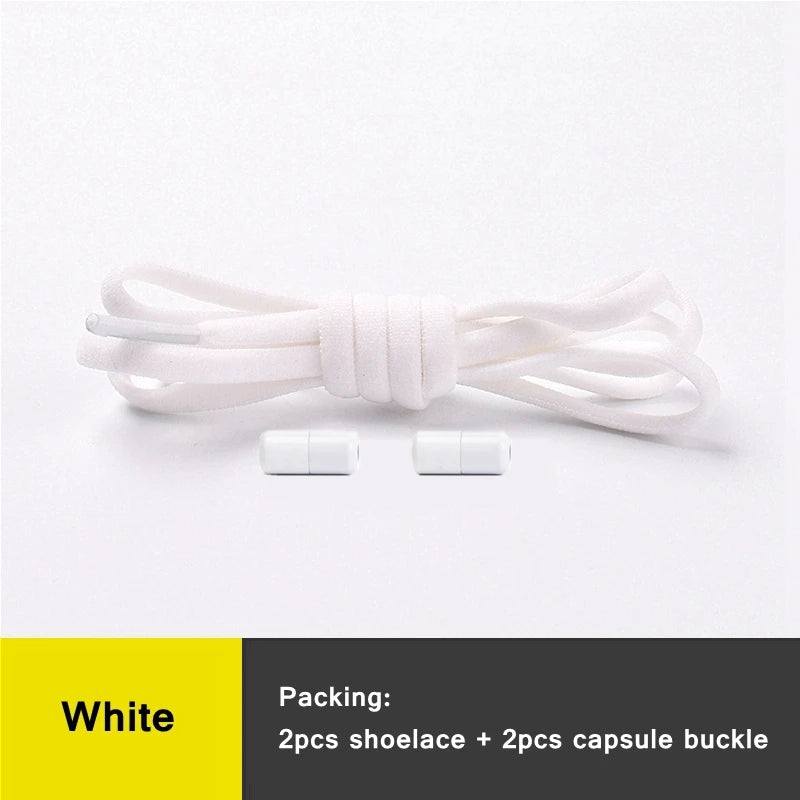 Shoe Laces Round Color Metal Lock