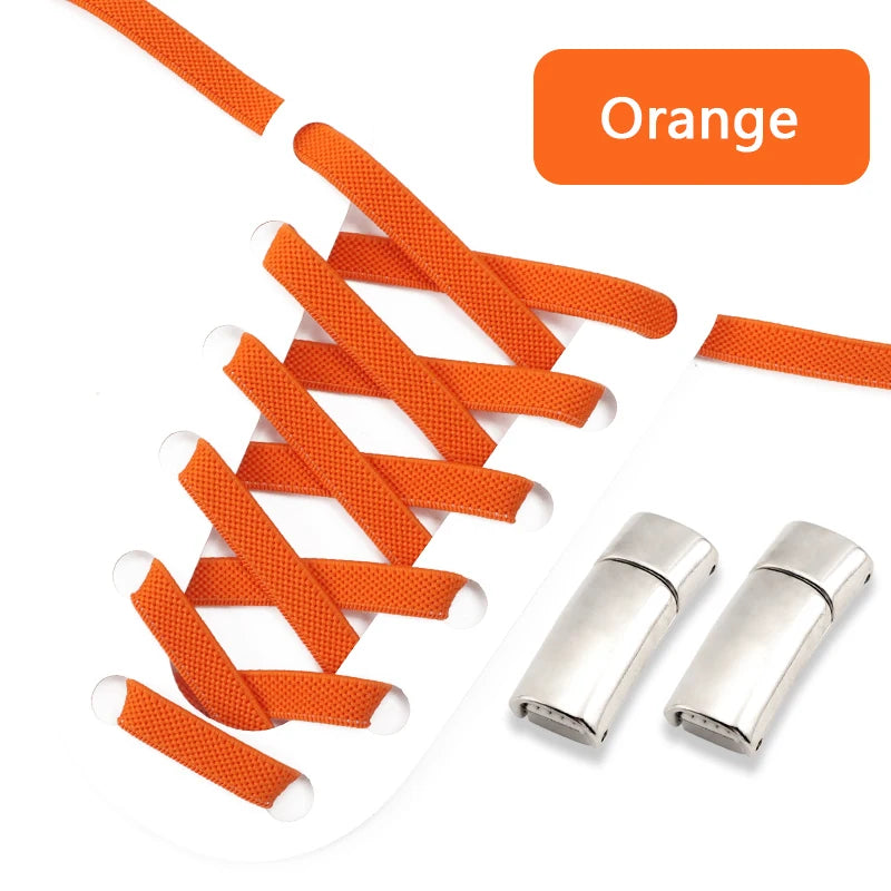 Magnetic Shoe Laces Elastic for Sneakers Woman, Men, Children.