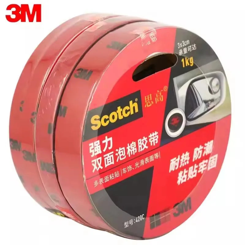 3M VHB Double-Sided Foam Tape – Waterproof Mounting Adhesive for Car, LED, Office