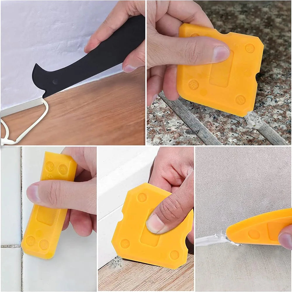 5in1 Multi function Silicone Scraper Glue Remover Knife Angle Tool