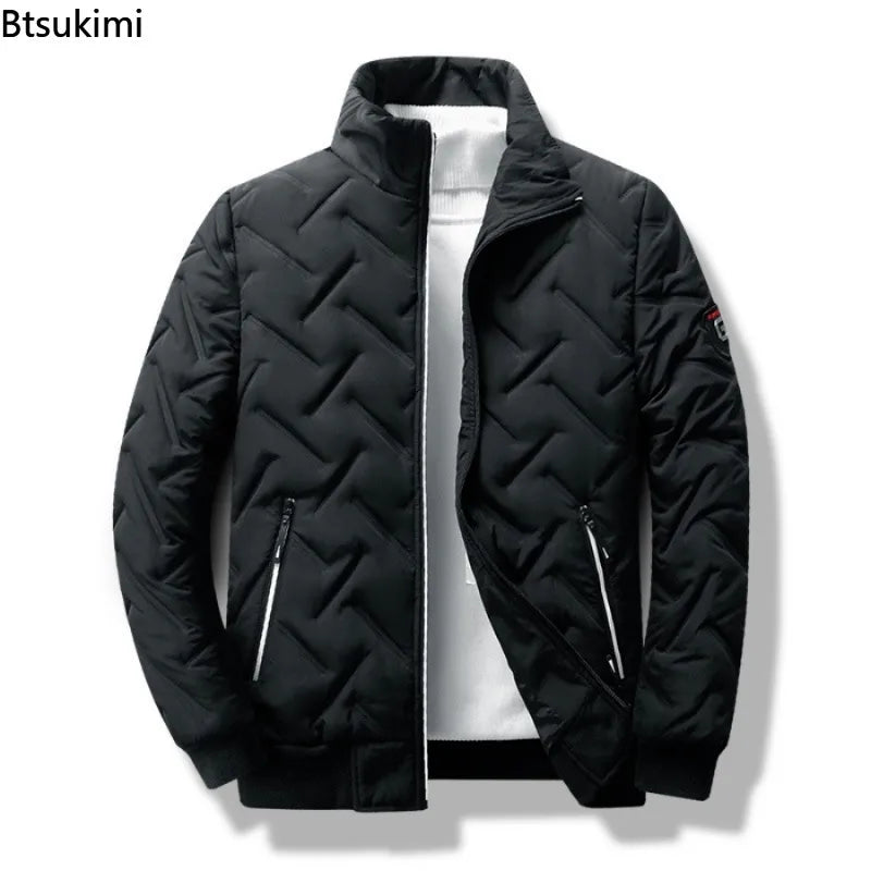New Autumn Winter Jacket Men's Cotton Padded Korean Streetwear Casual Jacket