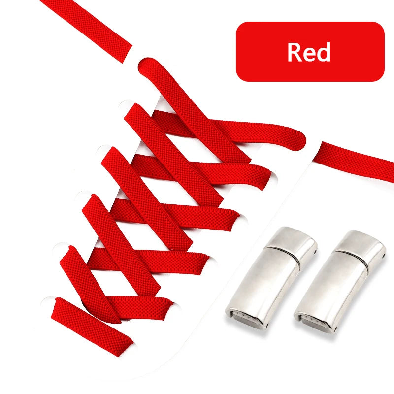 Magnetic Shoe Laces Elastic for Sneakers Woman, Men, Children.