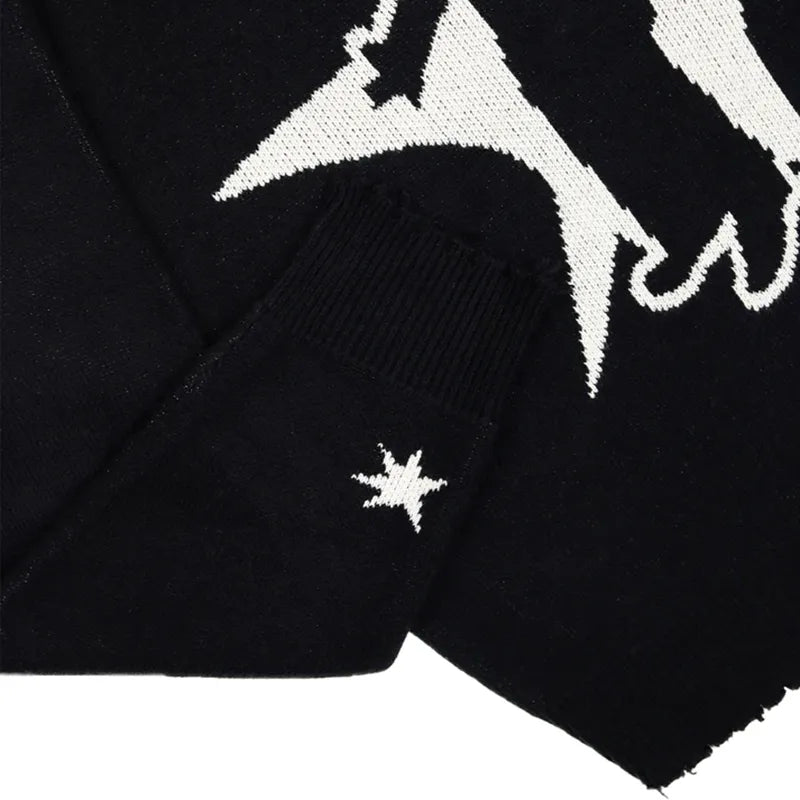 Winter sweater pullovers knit long sleeve tops hip hop