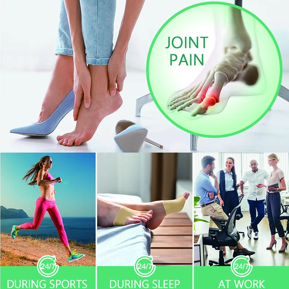 Pair Toe Spacer Finger Corrector for Orthopedic Pain Relief