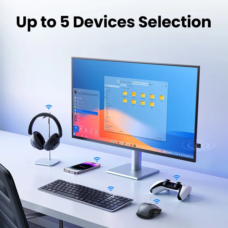 Bluetooth 5.4 USB Dongle Adapter – Wireless Receiver & Transmitter for Keyboard, Mouse, Headphones, Speakers