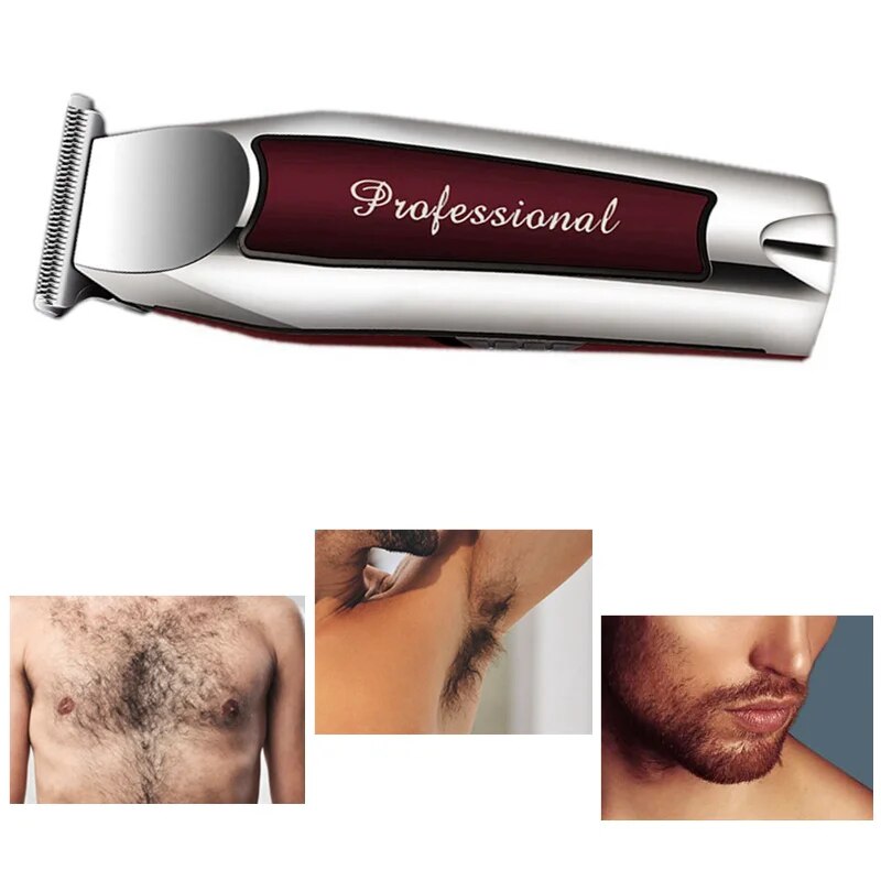 Rechargeable cordless hair trimmer for men grooming Professional Electric Hair Clipper beard edge planner